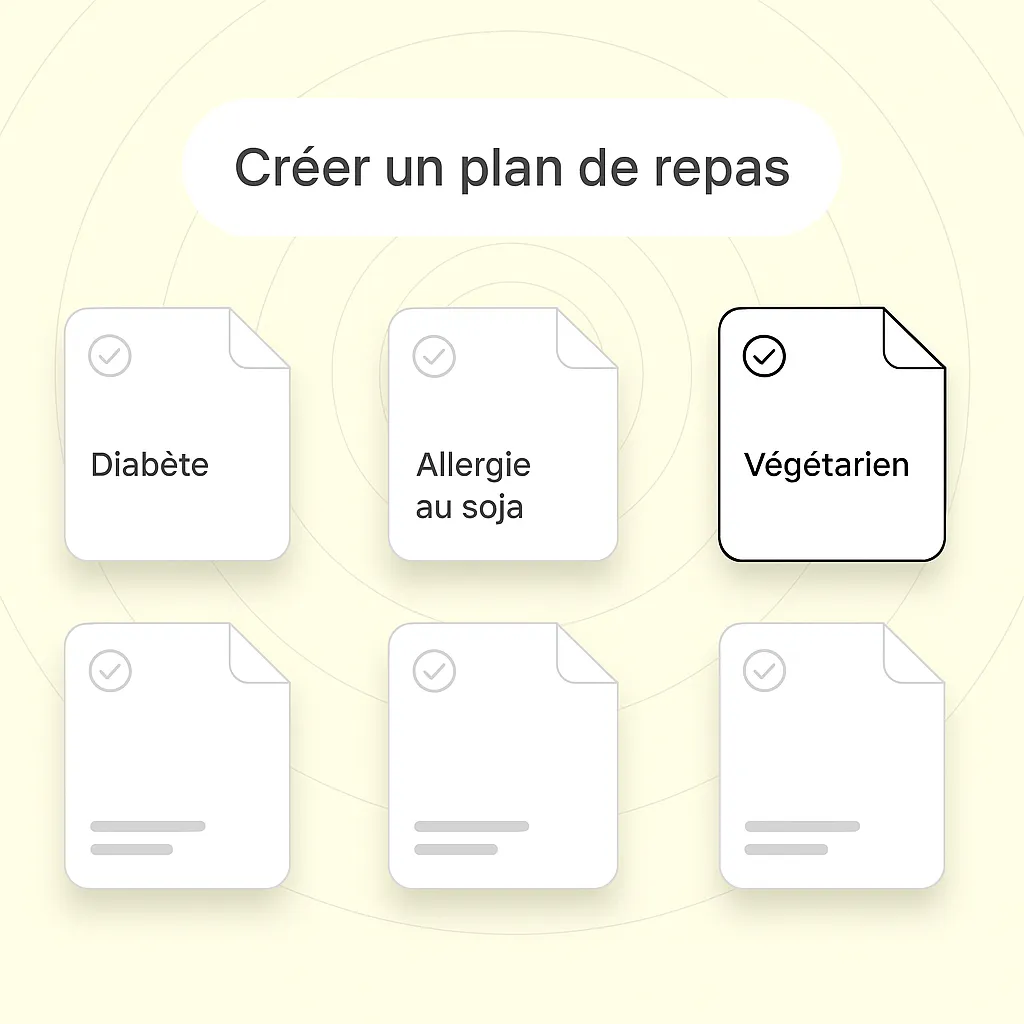 Liste courses hebdomadaire et mensuelle generee