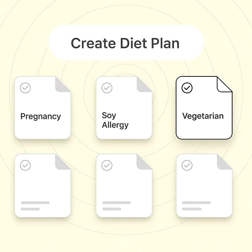 Pregnancy profile setup for protein tracking