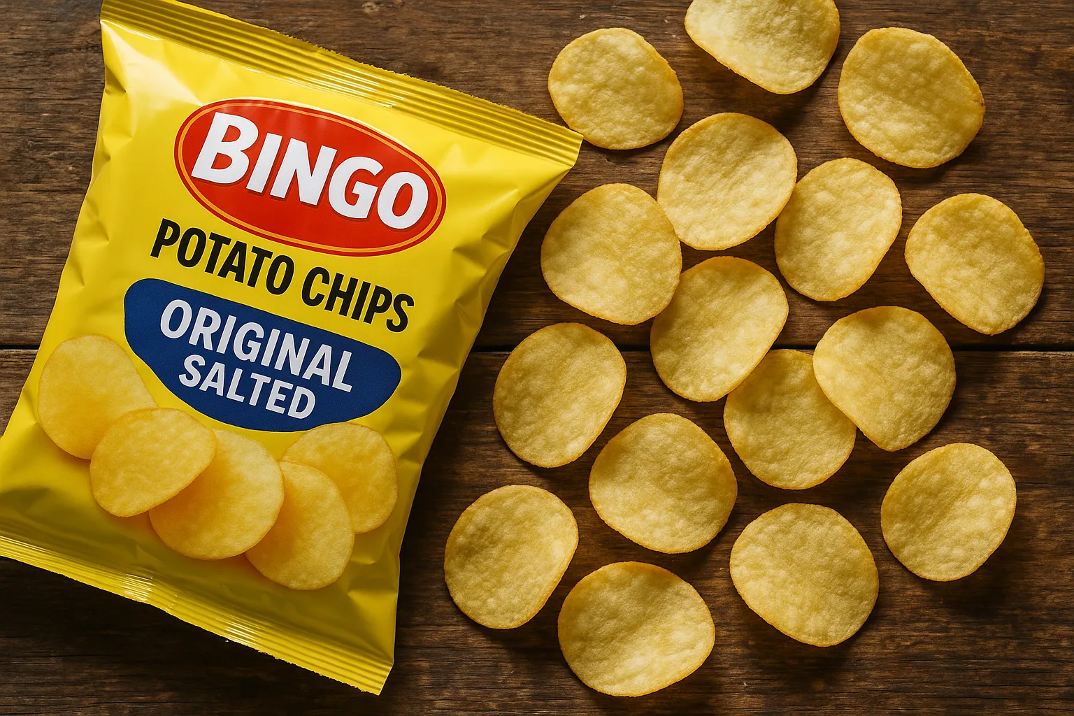 Papas Bingo Original Salted - 165 calorías por porción de 32 g