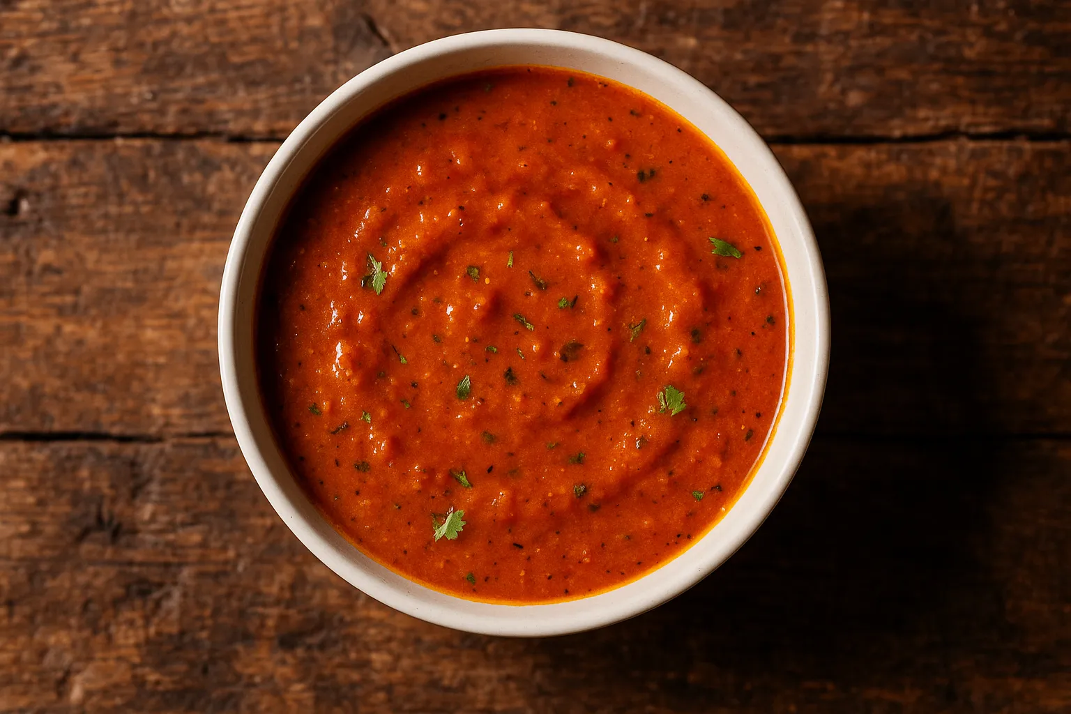 Fresh biryani sauce on rustic wooden table - 92 calories per 100g