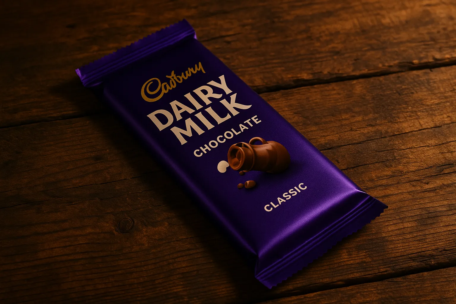 Cadbury Dairy Milk Classic barra de chocolate - 53 calorías por cuadrado