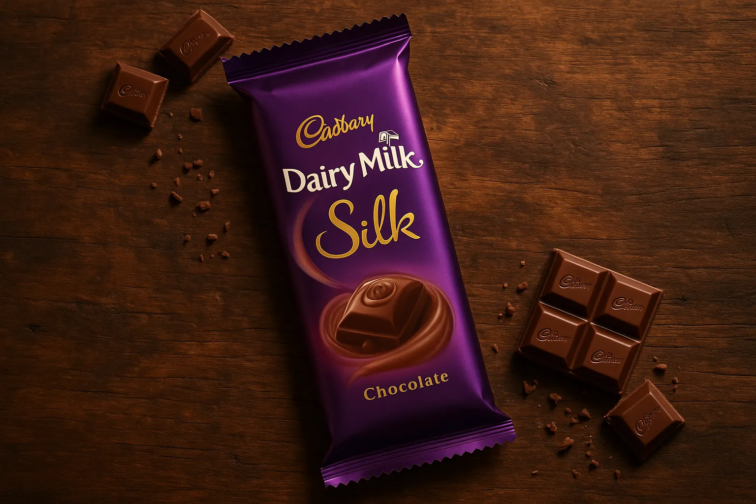 Premium Cadbury Dairy Milk Silk chocolate bar - 53 calories per square