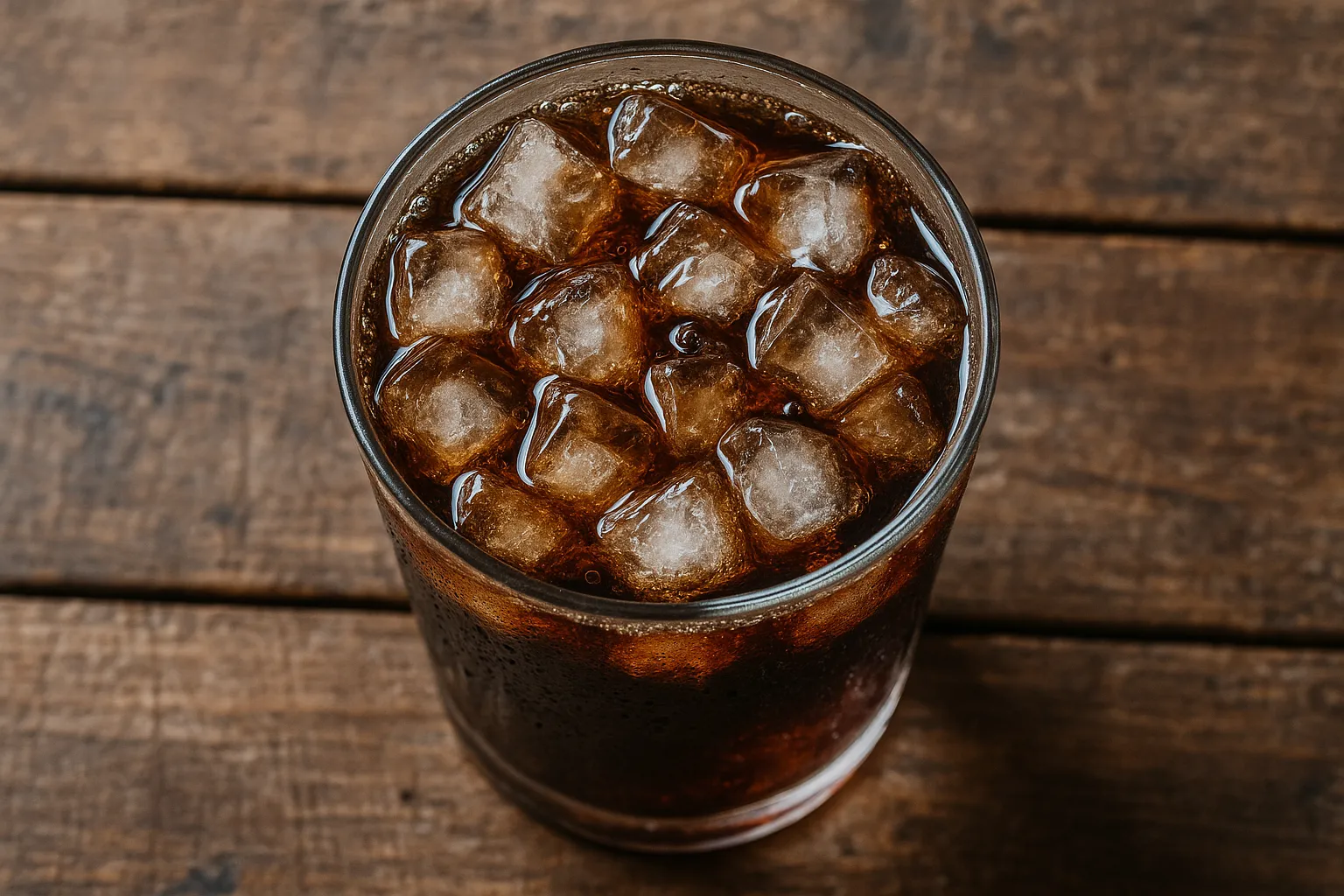 Coca-Cola frais avec glace – 139 calories par canette de 330 ml