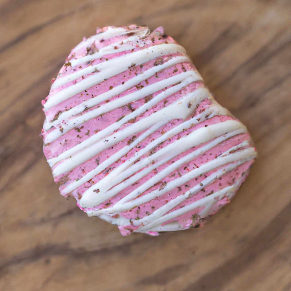 Fresh Crumbl Chocolate Covered Strawberry Cookie on rustic wooden table - 720 calories per cookie
