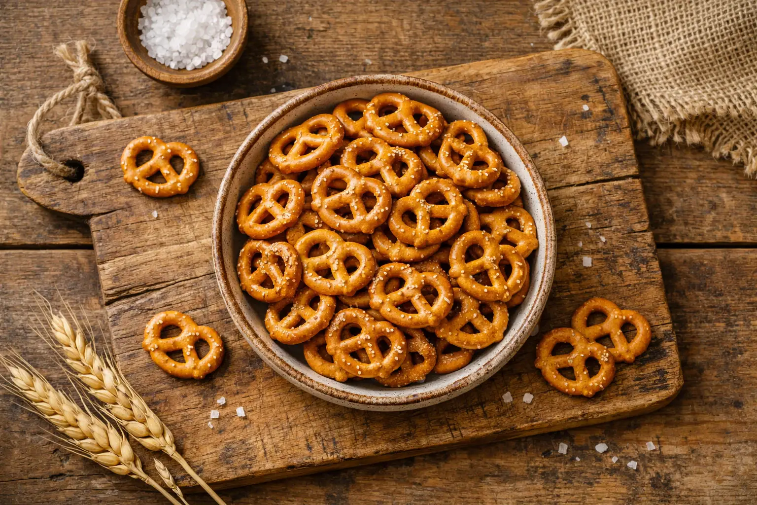 Deutsche Küche Brezelcracker - 130 Kalorien pro 1 oz Portion