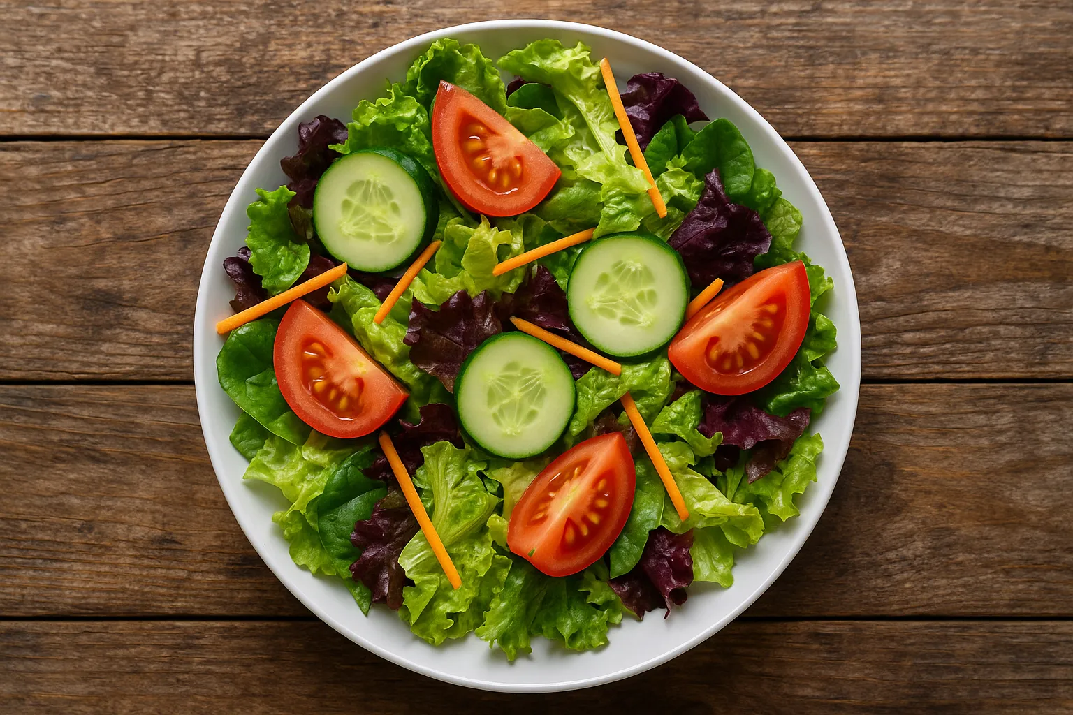 Légumes frais mélangés sur table en bois rustique - 20 calories pour 100g