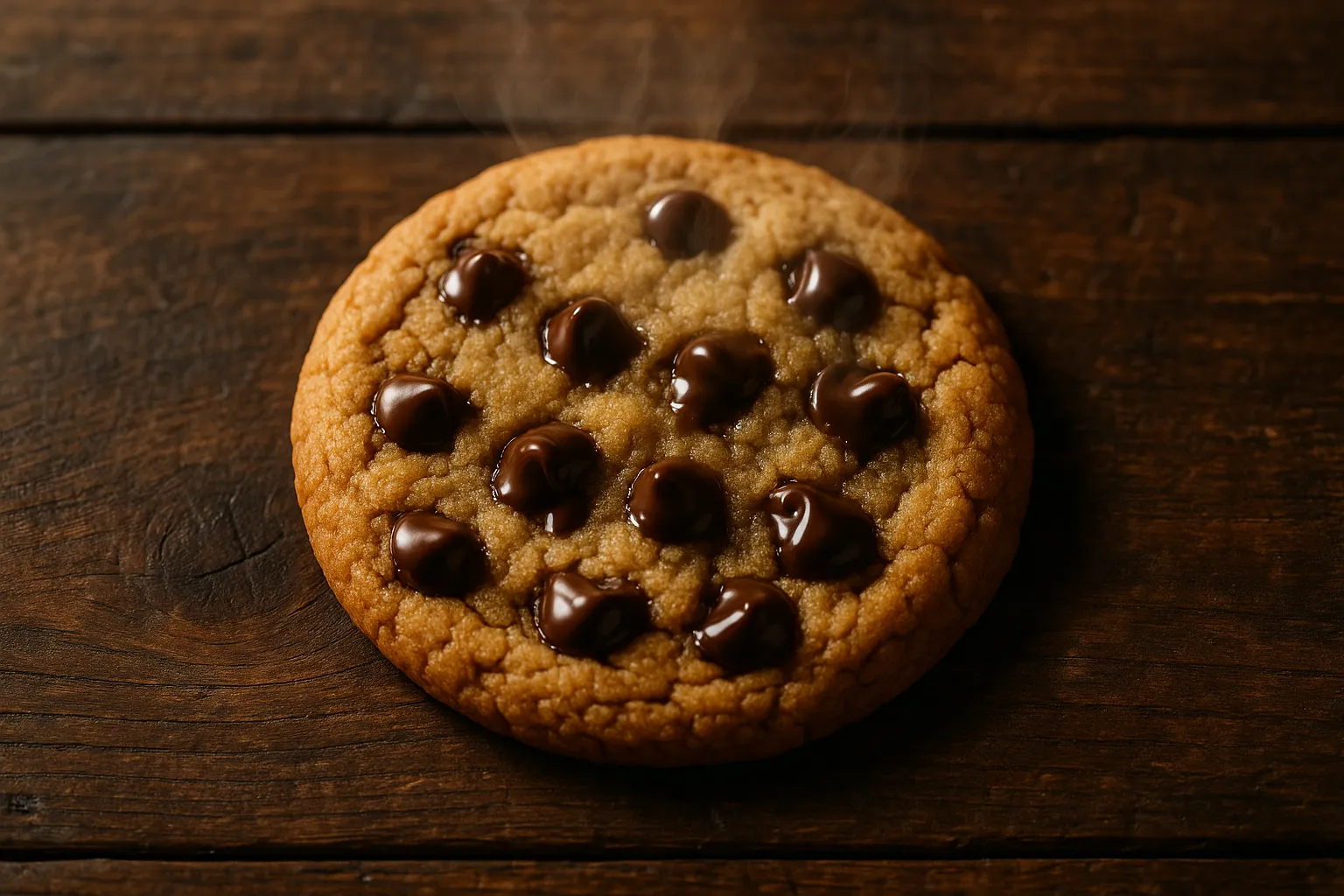 Warm KFC chocolate chip cookie with melting chocolate - 280 calories per cookie