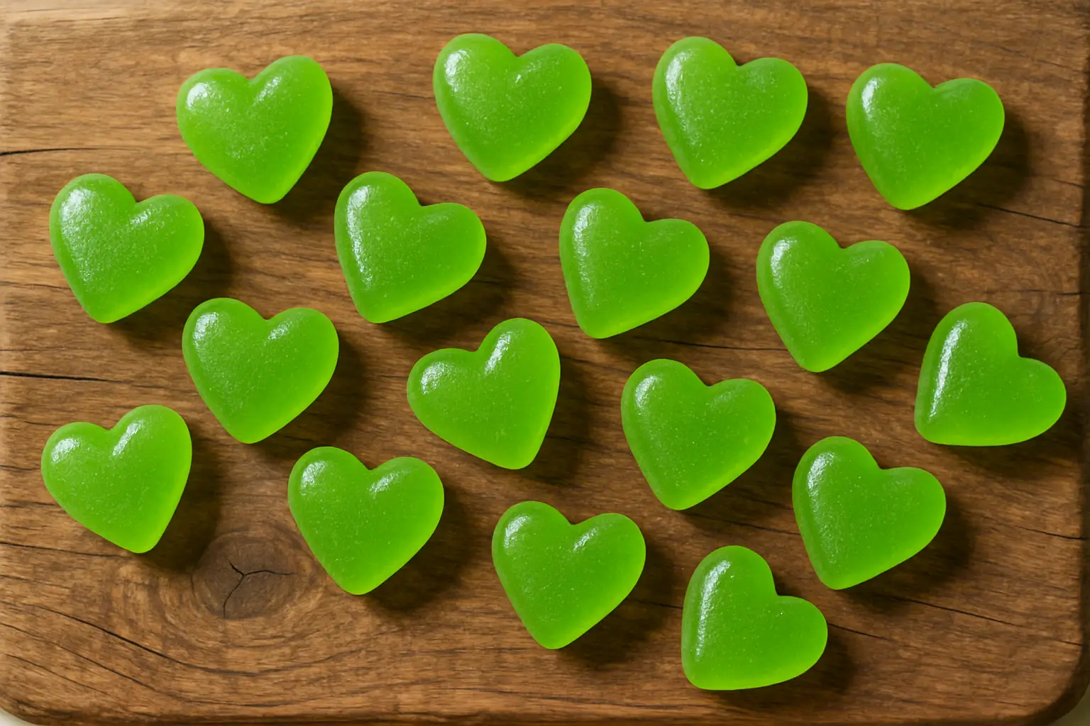 Crown Naemam Molang Heart Apple Gummy 50g pack, Korean heart-shaped apple flavour gummies