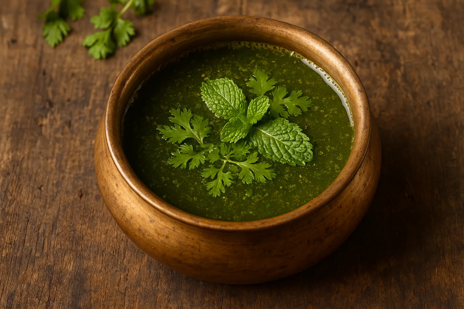 Fresh pani on rustic wooden table - 12 calories per 100ml