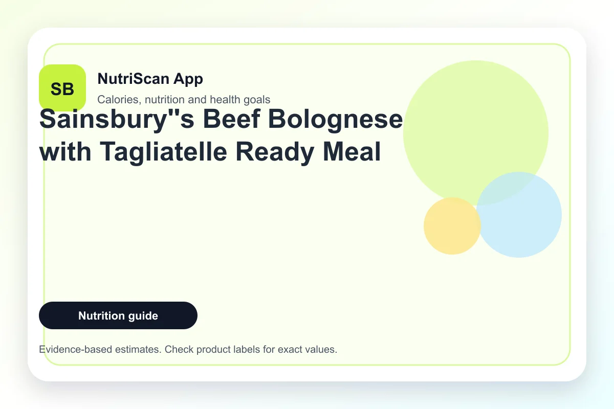 Rustic overhead view of tagliatelle pasta in a rich beef bolognese sauce with visible mushrooms and herbs, served in a ceramic dish on a wooden board with soft natural daylight