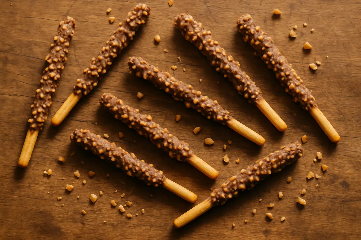 Tokimeki Biscuit Sticks Almond Crush 40g pack with biscuit sticks coated in almond chocolate