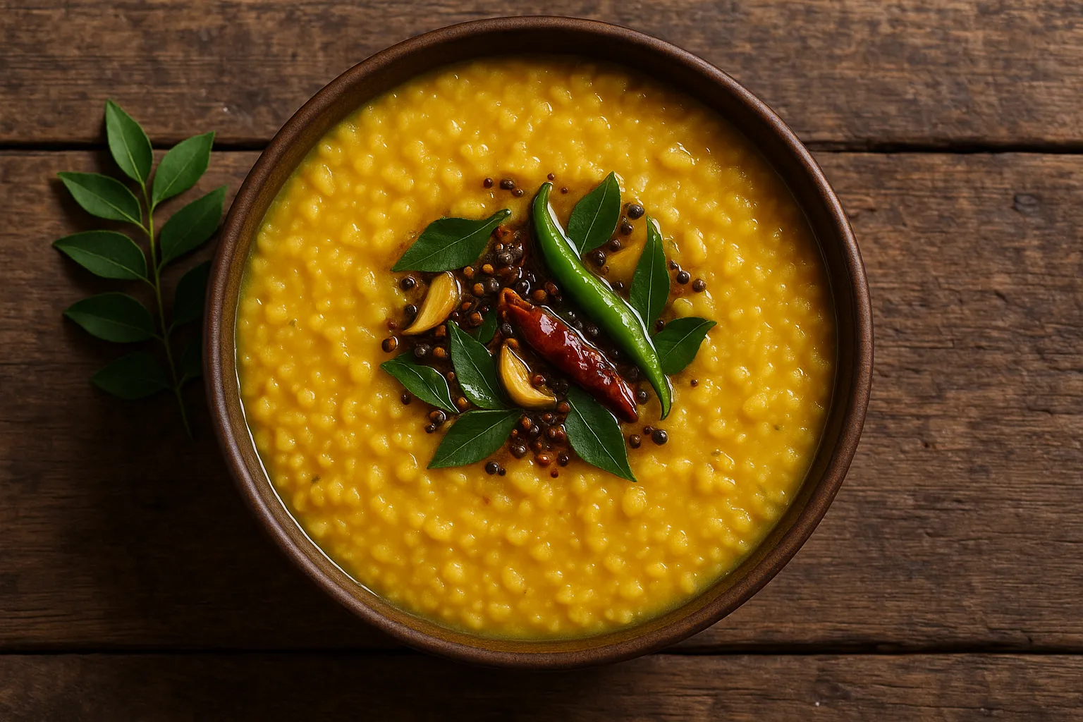 Fresh toor dal on rustic wooden table - 162 calories per cup