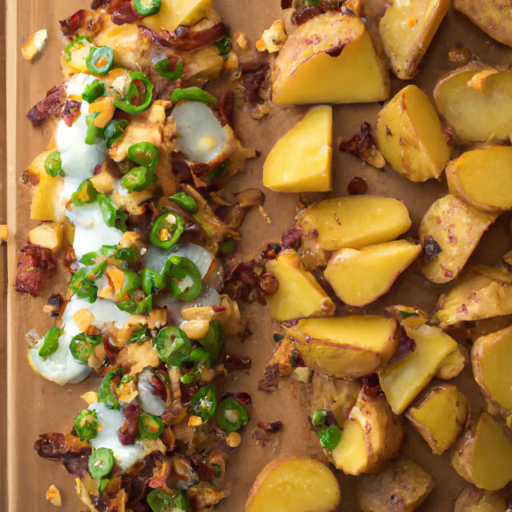 Fresh Wendy's Jalapeno Bacon Breakfast Potatoes on rustic wooden table - 340 calories per serving