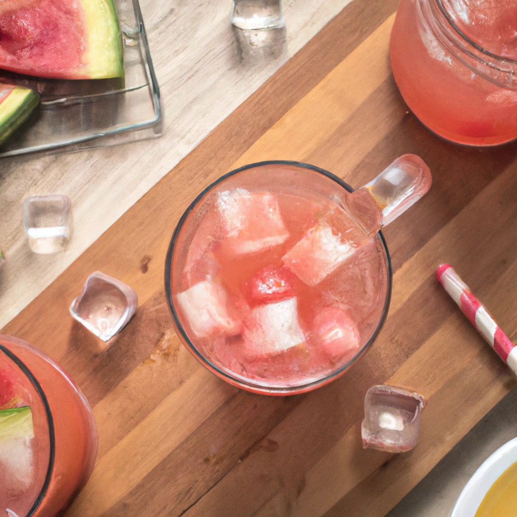 Wendy's Watermelon Lemonade in clear cup - 220 calories per medium