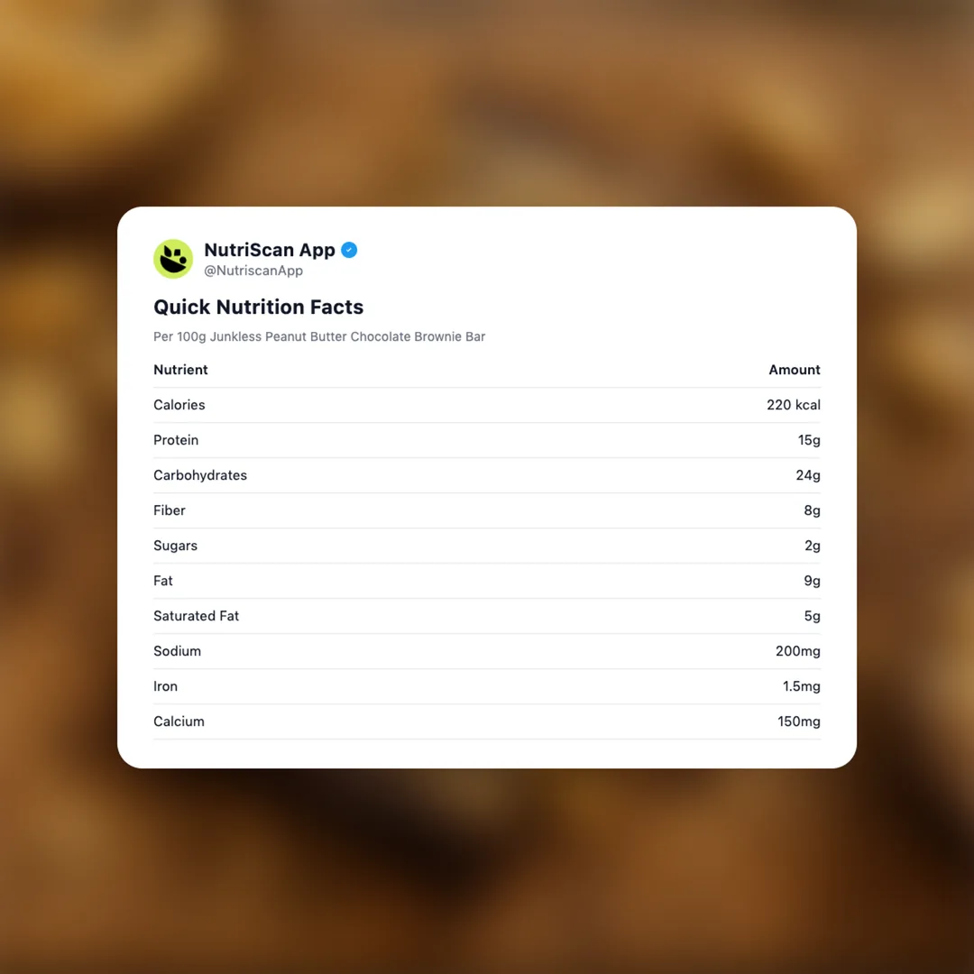 junkless-peanut-butter-chocolate-brownie-bar social card 2