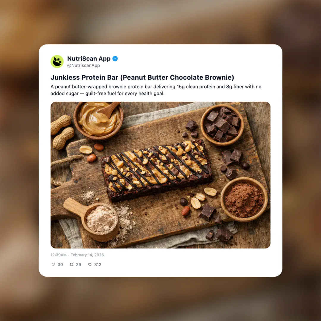 junkless-protein-bar-peanut-butter-chocolate-brownie social card 1