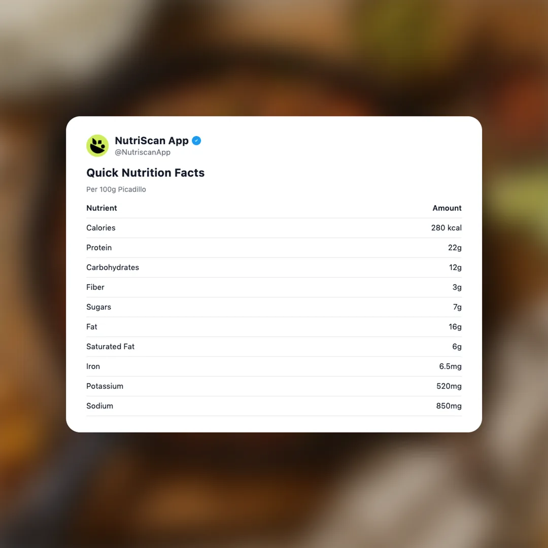 picadillo social card 2