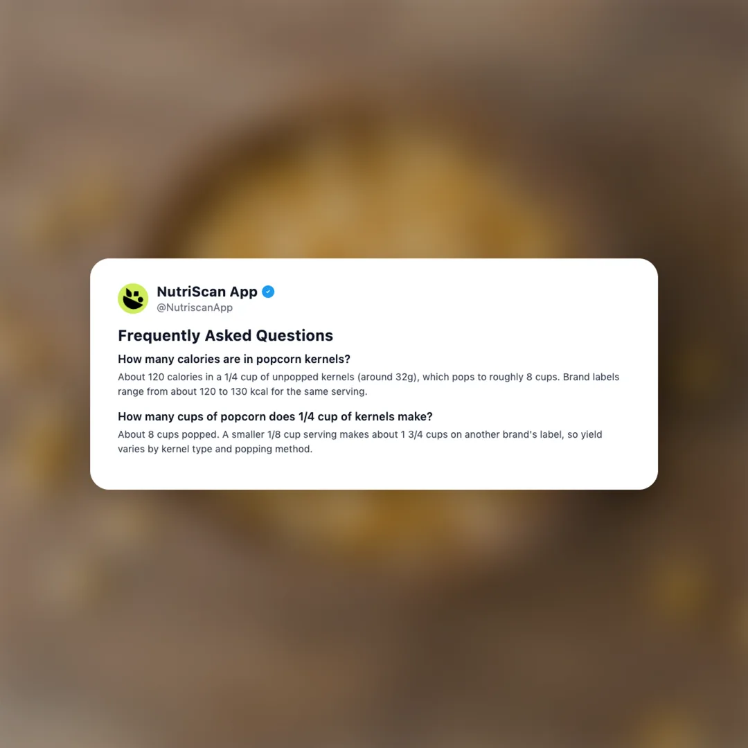 Popcorn Kernels nutrition card 6