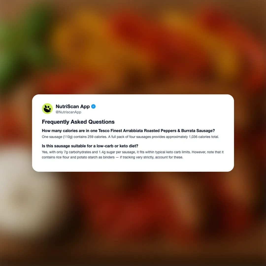 tesco-finest-arrabbiata-roasted-peppers-and-burrata-sausage social card 6