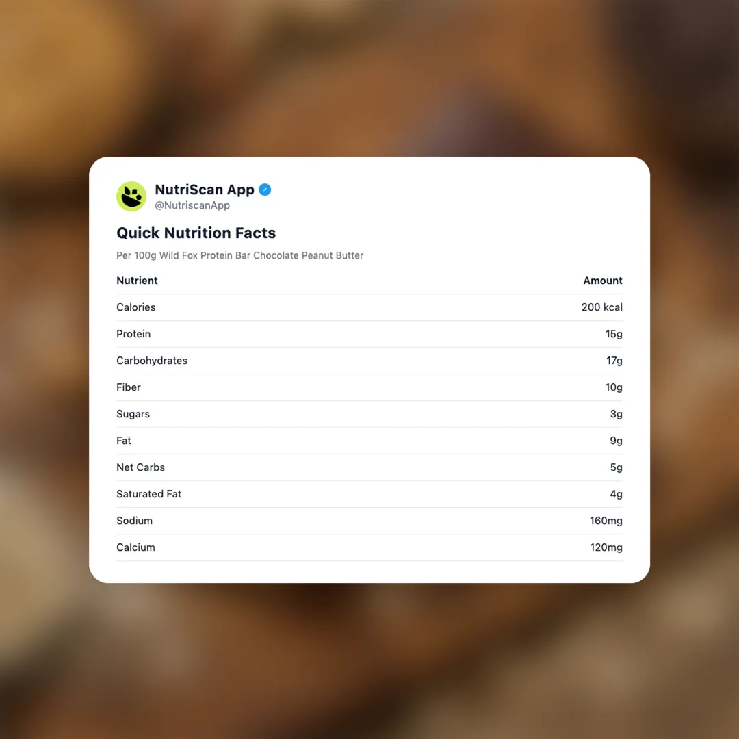 wild-fox-protein-bar-chocolate-peanut-butter social card 2