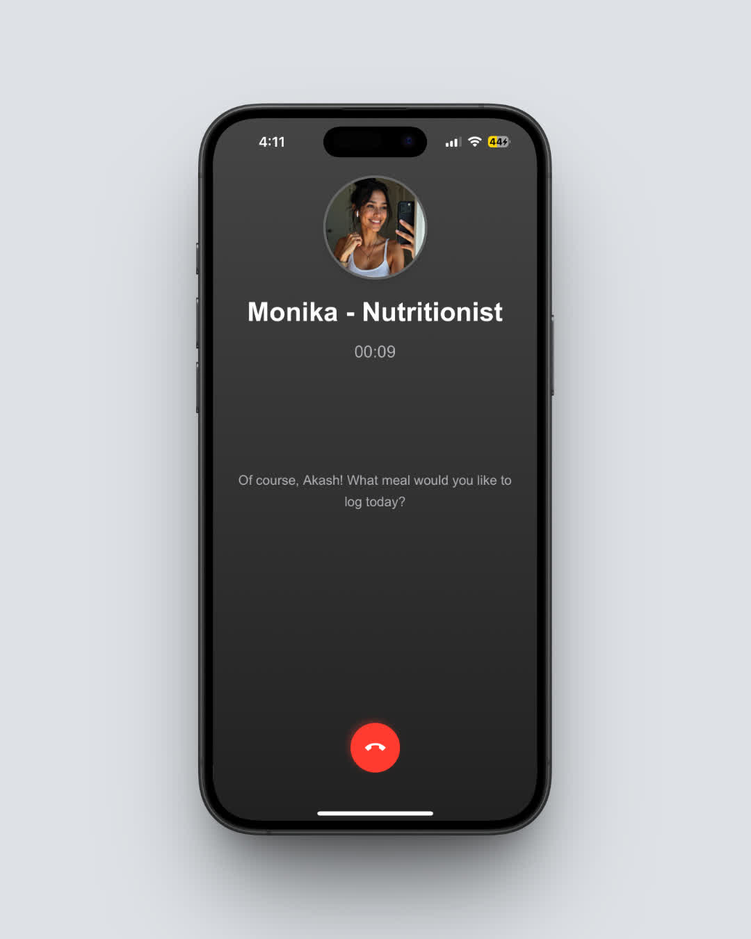 Voice logging feature in NutriScan app