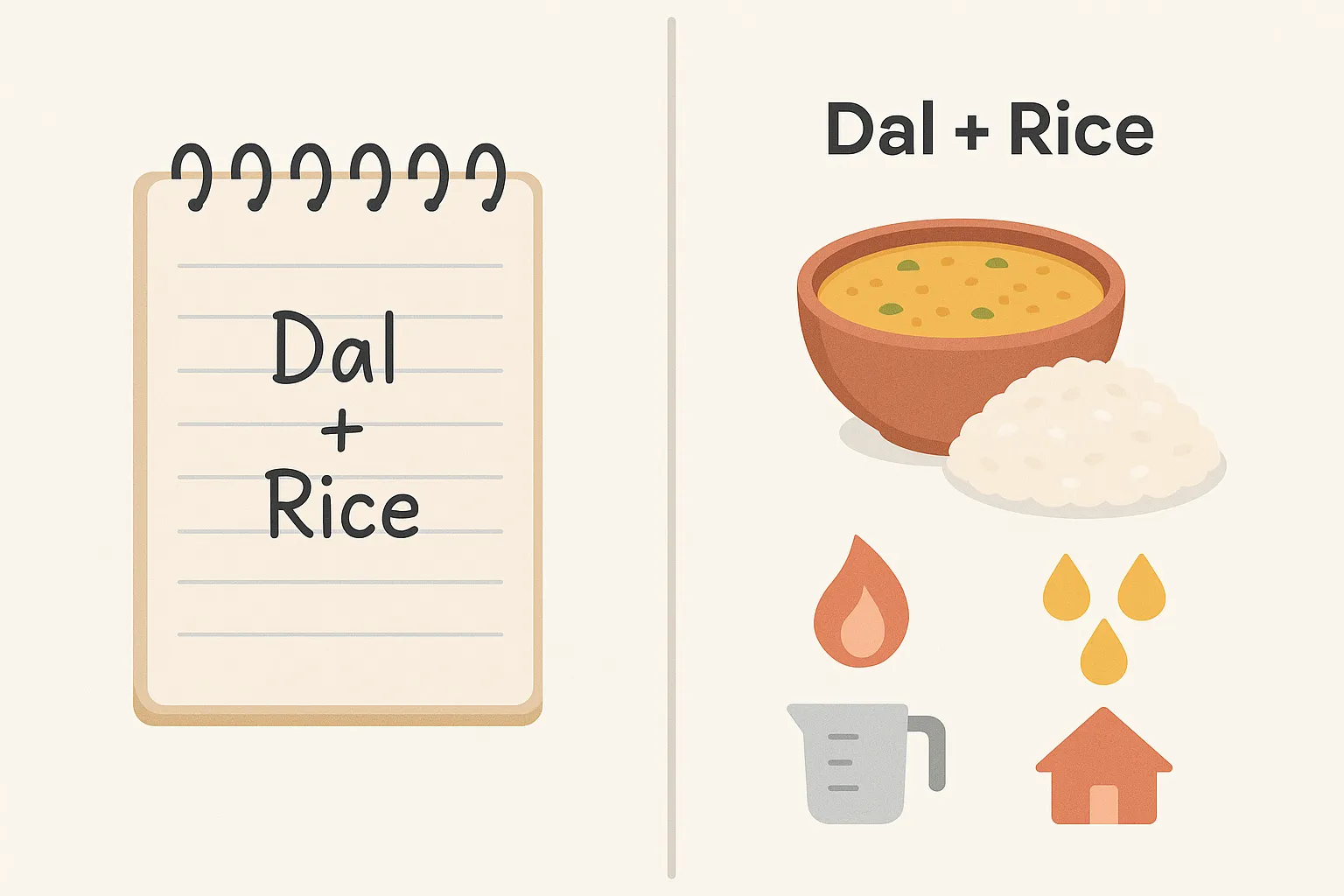 Comparison showing simple food log entry vs detailed context tracking