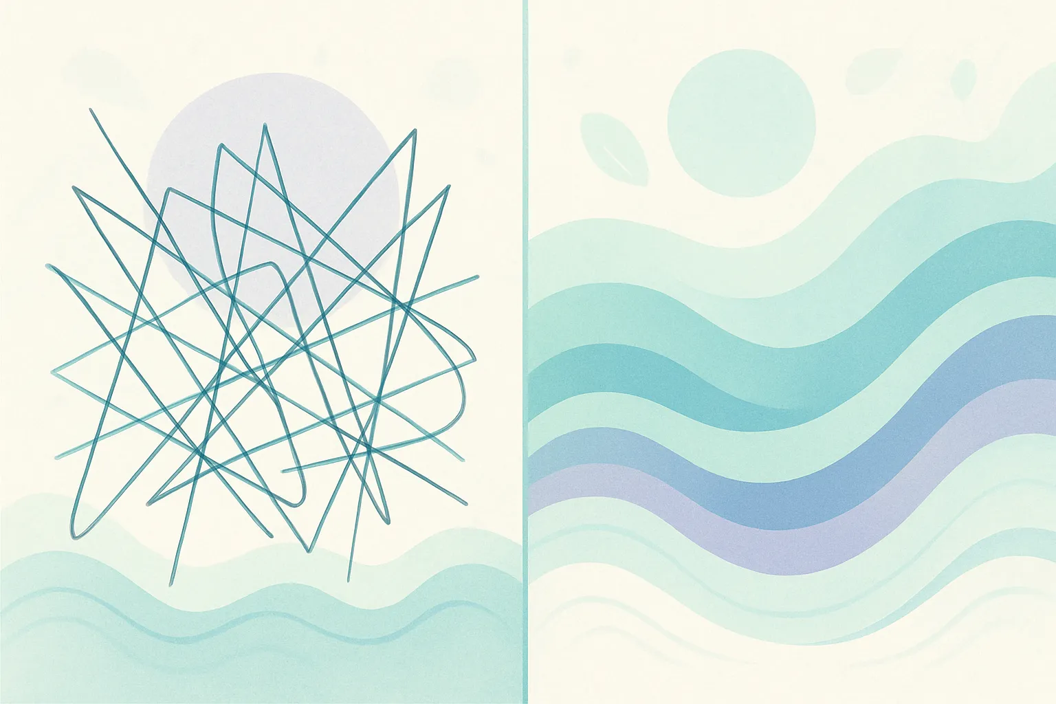 PCOS hormone balance improvement visualization showing before and after dietary changes