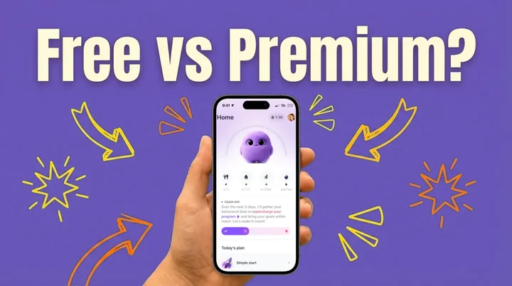 Simple intermittent fasting app pricing comparison showing free and Premium subscription plans for 2026