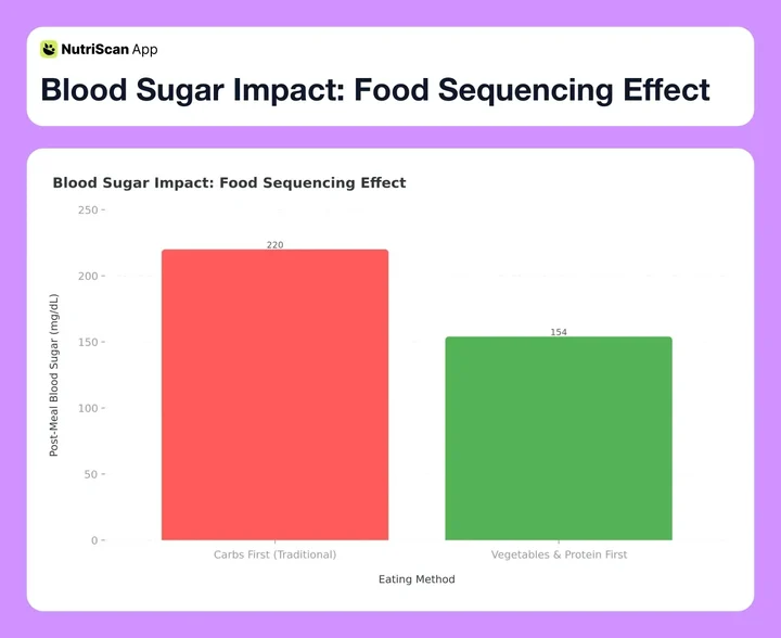 Blood Sugar Impact: Food Sequencing Effect