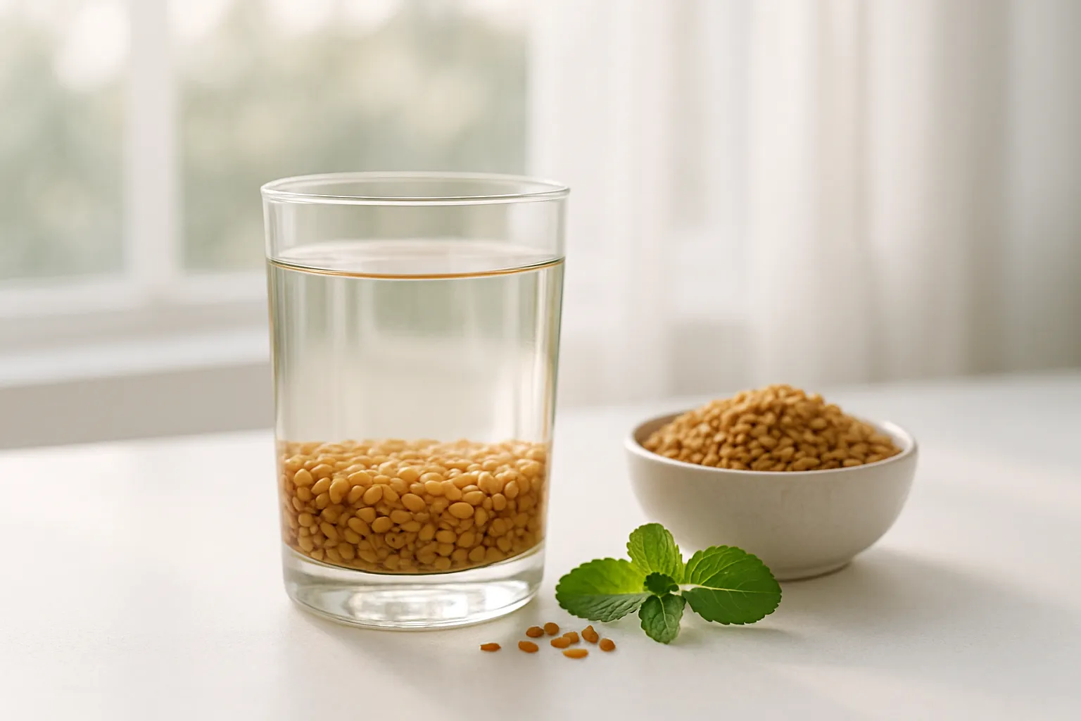 Fenugreek water morning ritual for diabetes management