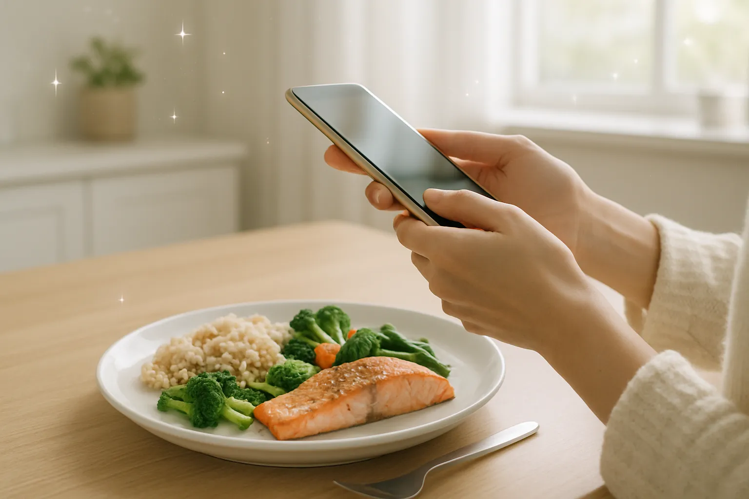 Meal tracking with smartphone