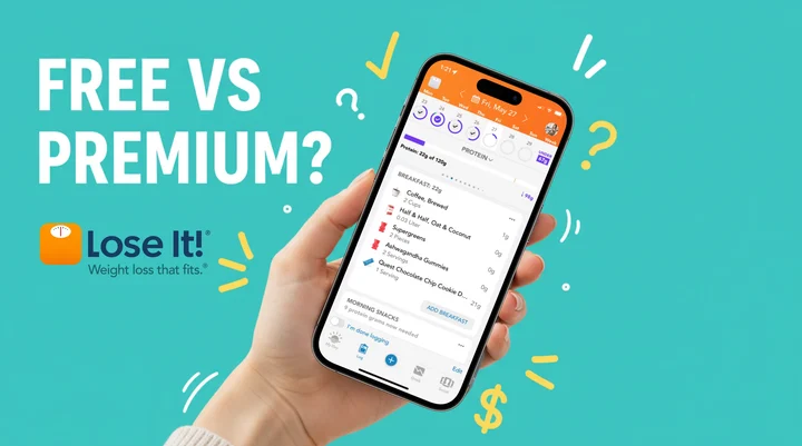 Lose It App Premium vs. Gratisversion mit Kalorien-Tracking-Funktionen und Preisen für 2026