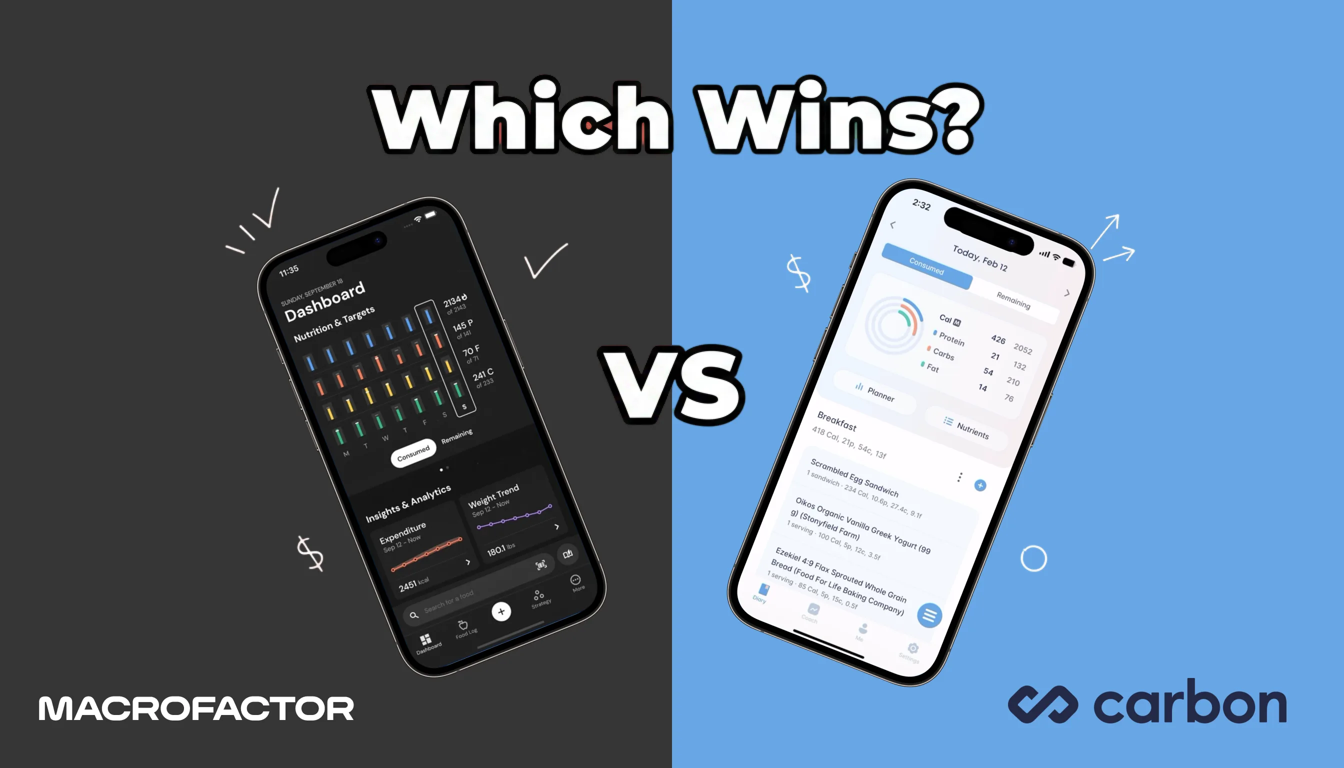 MacroFactor vs Carbon 2026: Which Macro Coach Wins for Cutting?