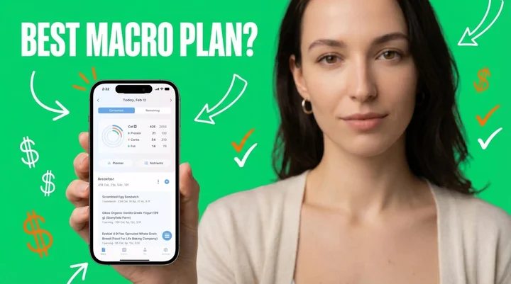Carbon Diet Coach pricing comparison showing monthly and annual plan options for macro coaching