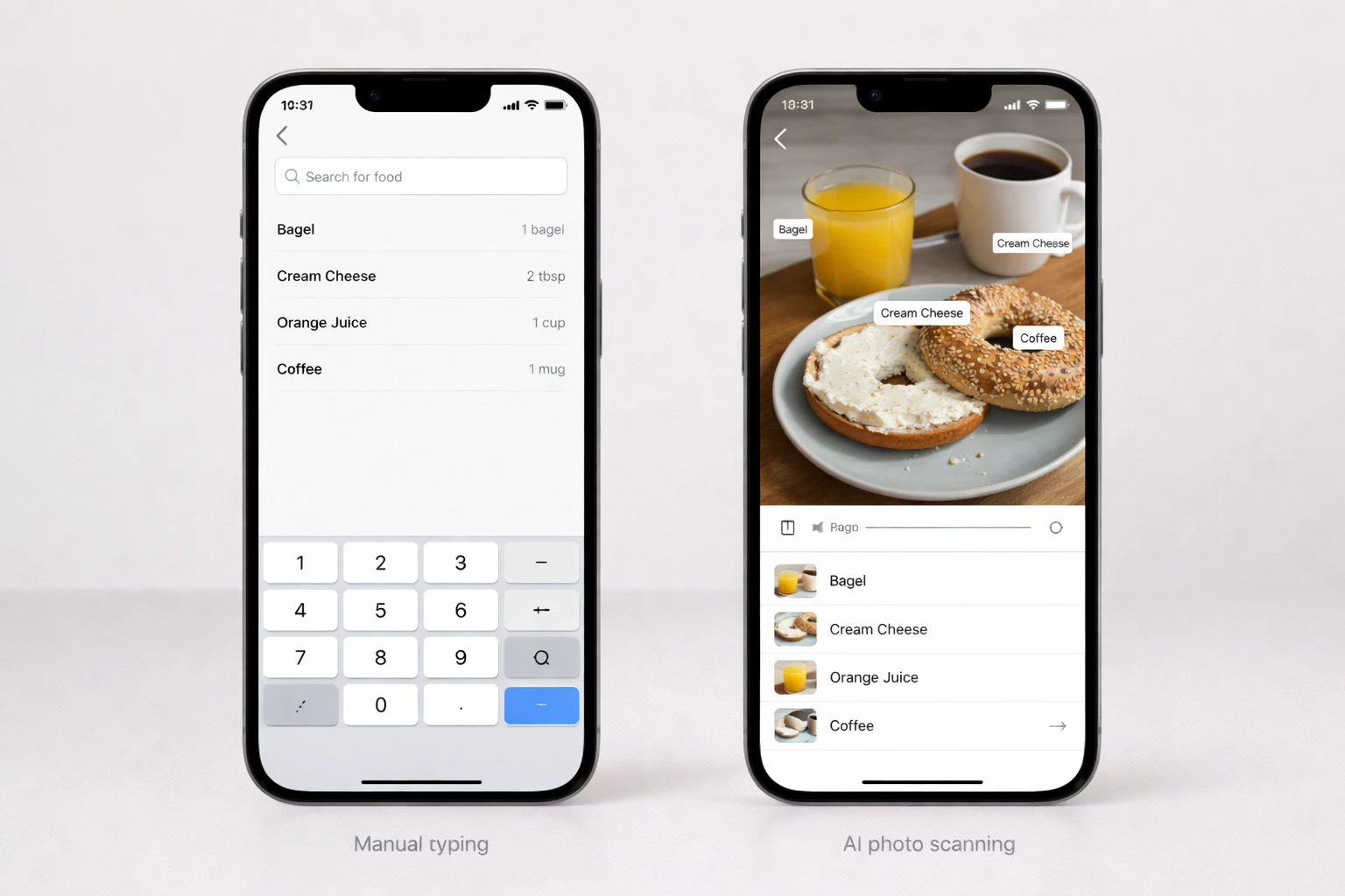 NutriScan vs MyFitnessPal feature comparison showing key differences