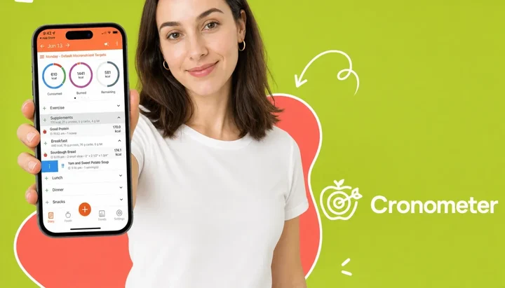 Smartphone beside a colorful healthy meal bowl, representing nutrition tracking app choices in 2026