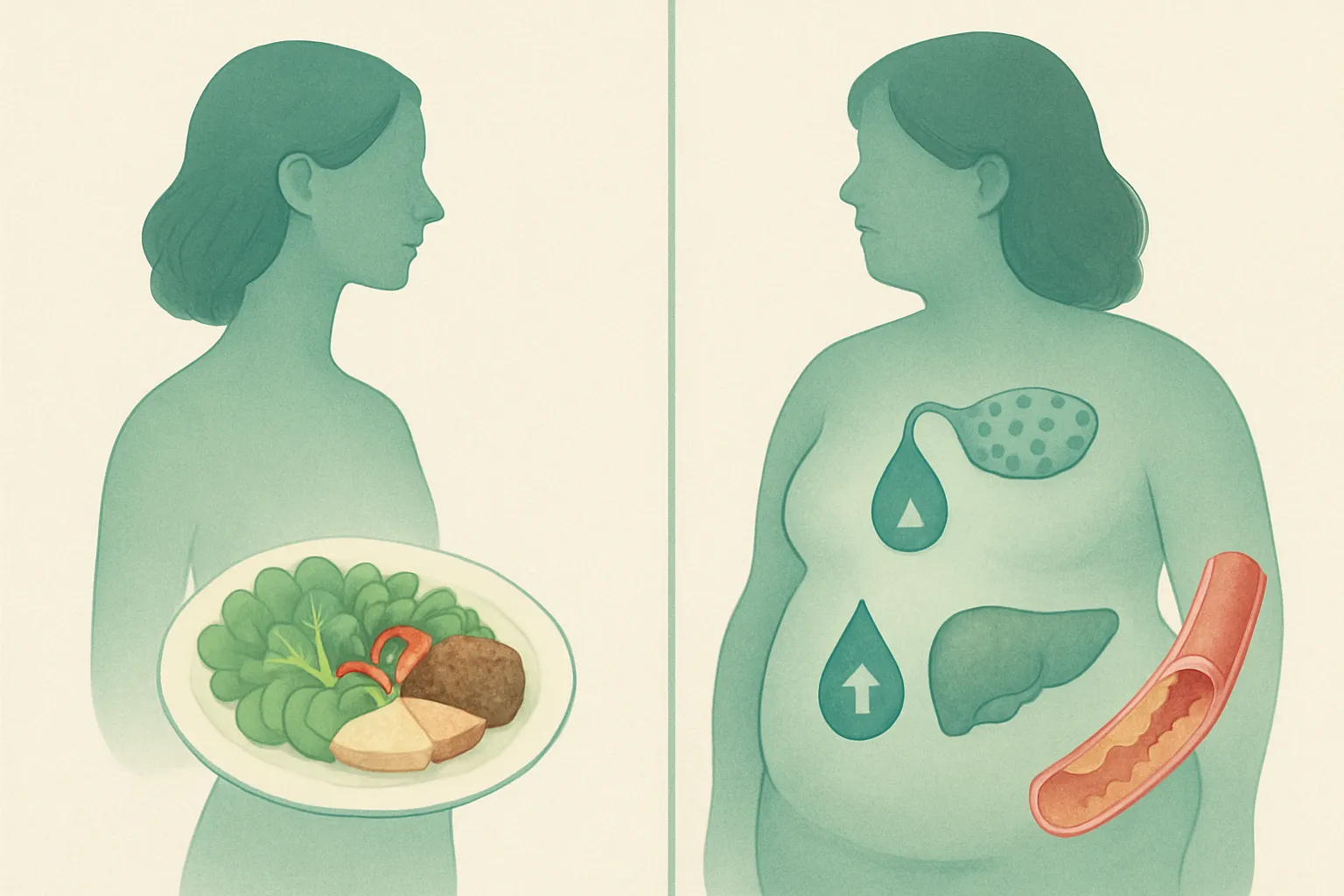 Visual comparison of lean PCOS versus insulin-resistant PCOS types