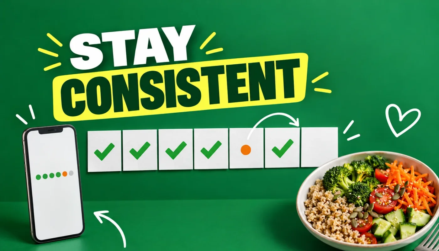 How to Stay Consistent on a Diet (When You Keep Quitting)