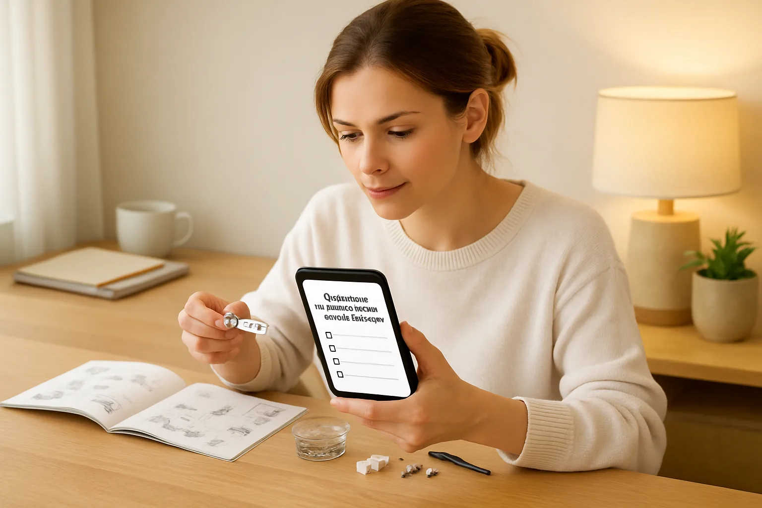 Person carefully following subscription cancellation steps on their phone