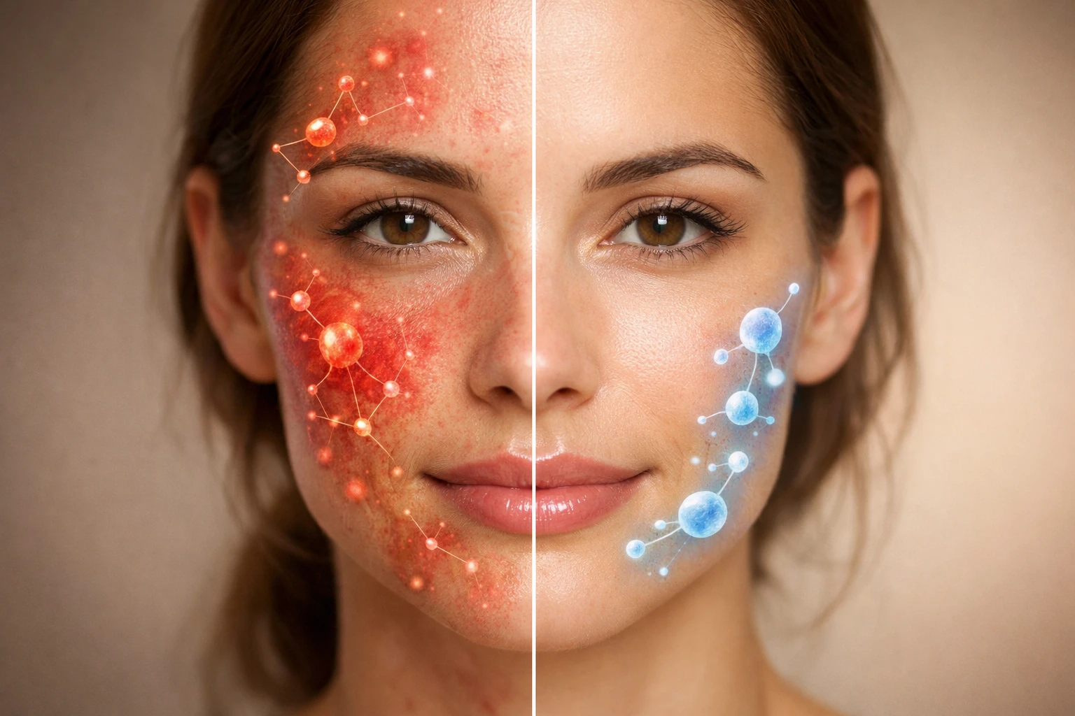 The science behind anti-inflammatory eating for PCOS showing how diet affects inflammation markers