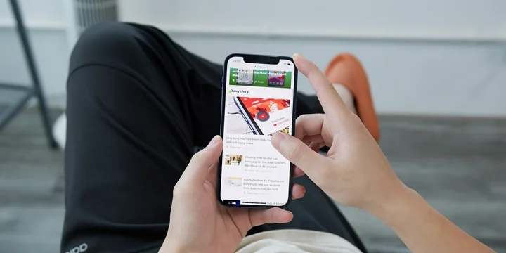 Person using a nutrition tracking app on their smartphone