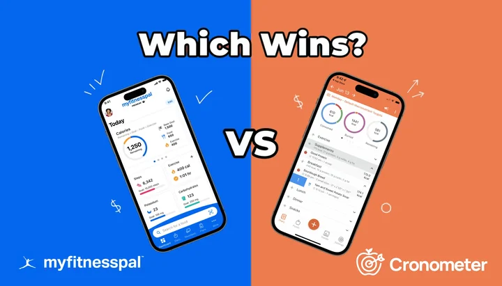 MyFitnessPal vs Cronometer 2026 comparison showing macro tracking and micronutrient detail side by side