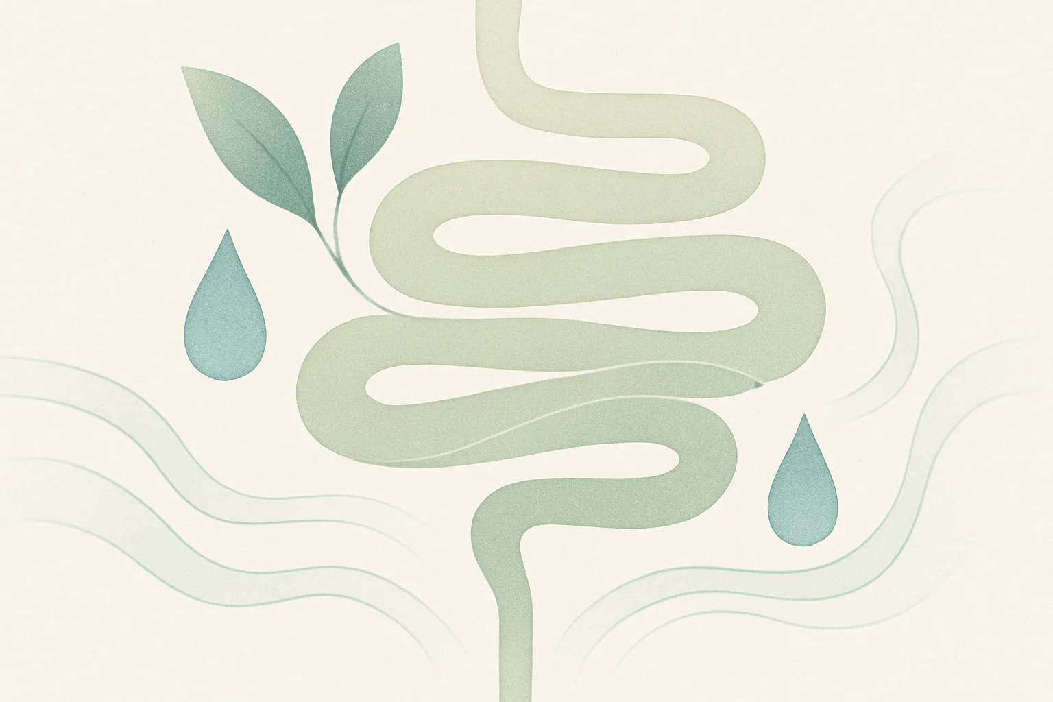 Peaceful representation of gut health and digestive wellness